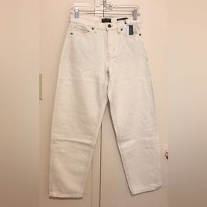Barrel leg jeans, off-white (NEW)